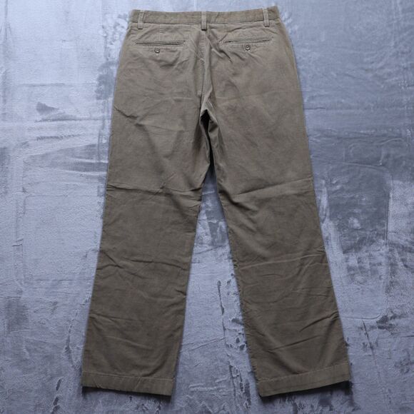 Banana Republic Pants Mens Size 33x32 Brown Relaxed Straight Cotton Corduroy - Picture 2 of 12